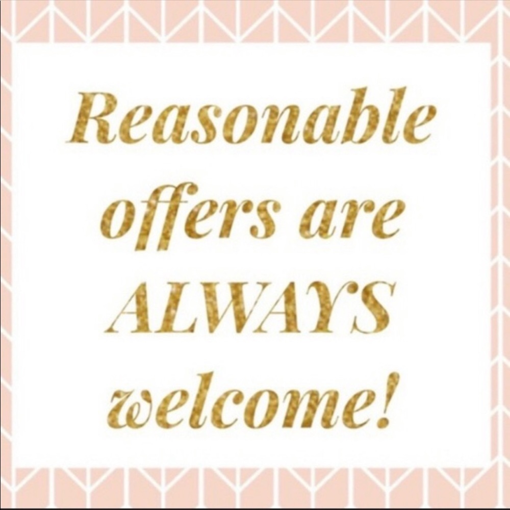 Reasonable offers welcomed